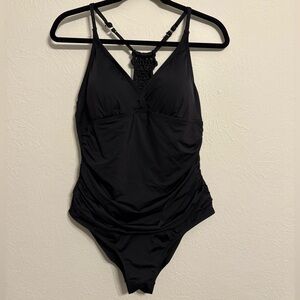 Black One-Piece Swimsuit